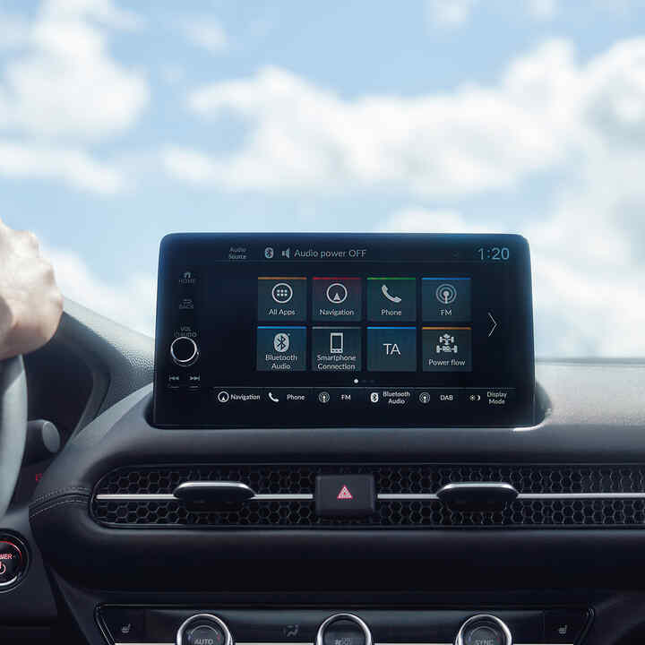 ZR-V Infotainment system on dashboard