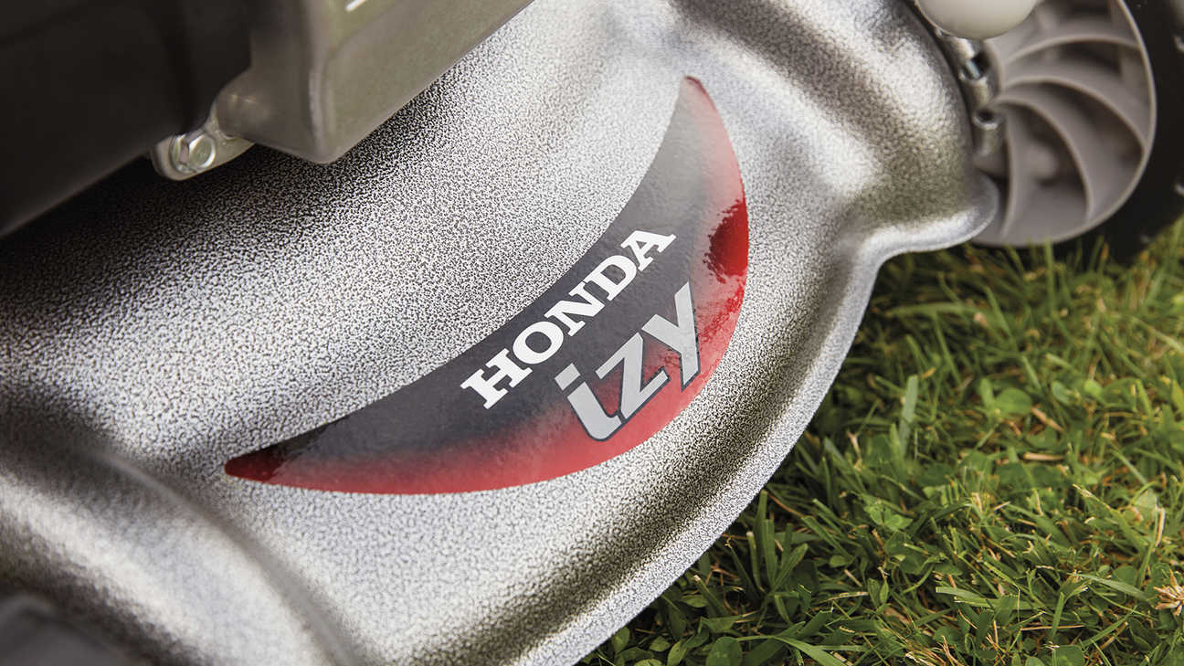 Honda IZY detail of steel finish