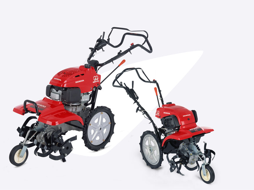 2x Honda Rotary tillers.