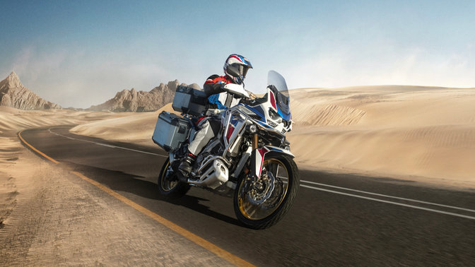 Honda African Twin Adventure Sports on road