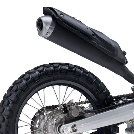 CRF250L zoom on exhaust pipe