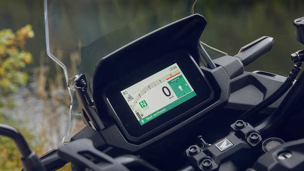 Close up shot of a new 5-Inch TFT display.