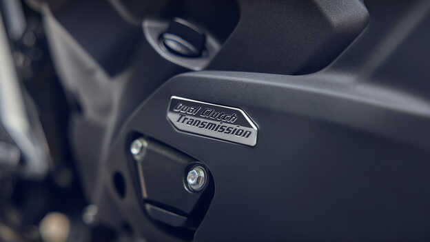 Close up shot of the Dual Clutch Transmission (DCT).