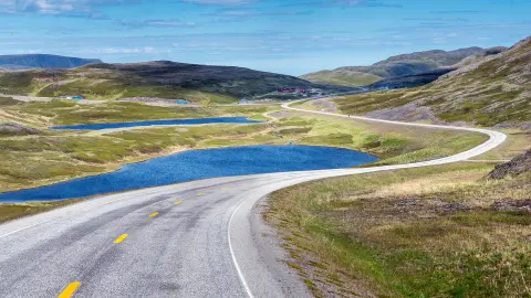 The European Route 69 (E 69 for short) is a European road between Olderfjord and the North Cape in northern Norway. The road is 129 km long and contains five tunnels with a total length of 15.5 km.