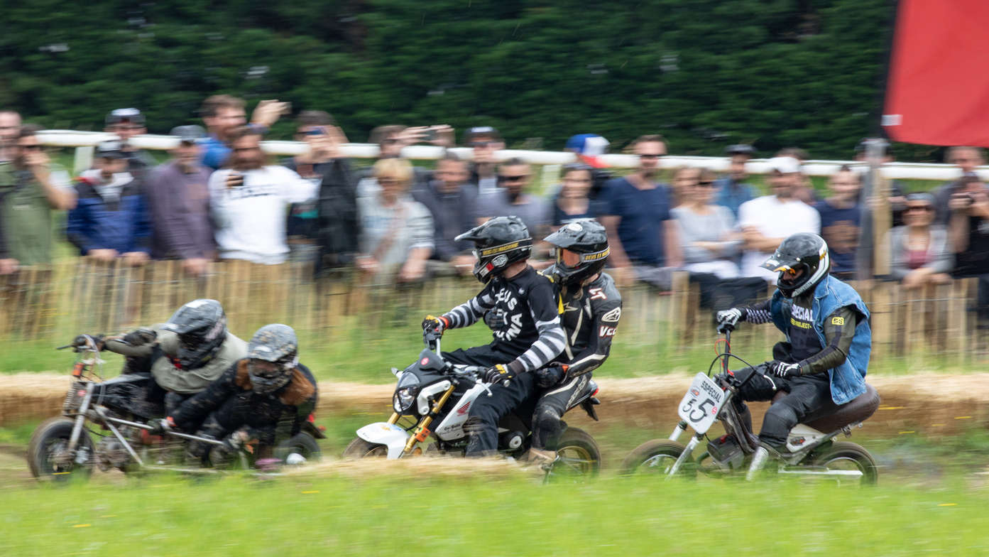 Honda MSX125 on track.