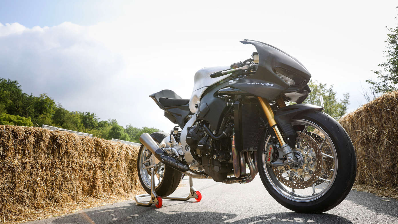 A customized Honda Fireblade.