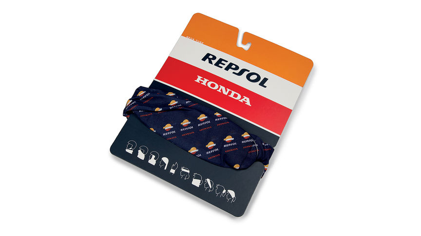 Honda Repsol Neck Tubel with Honda MotoGP colours and Repsol logo.