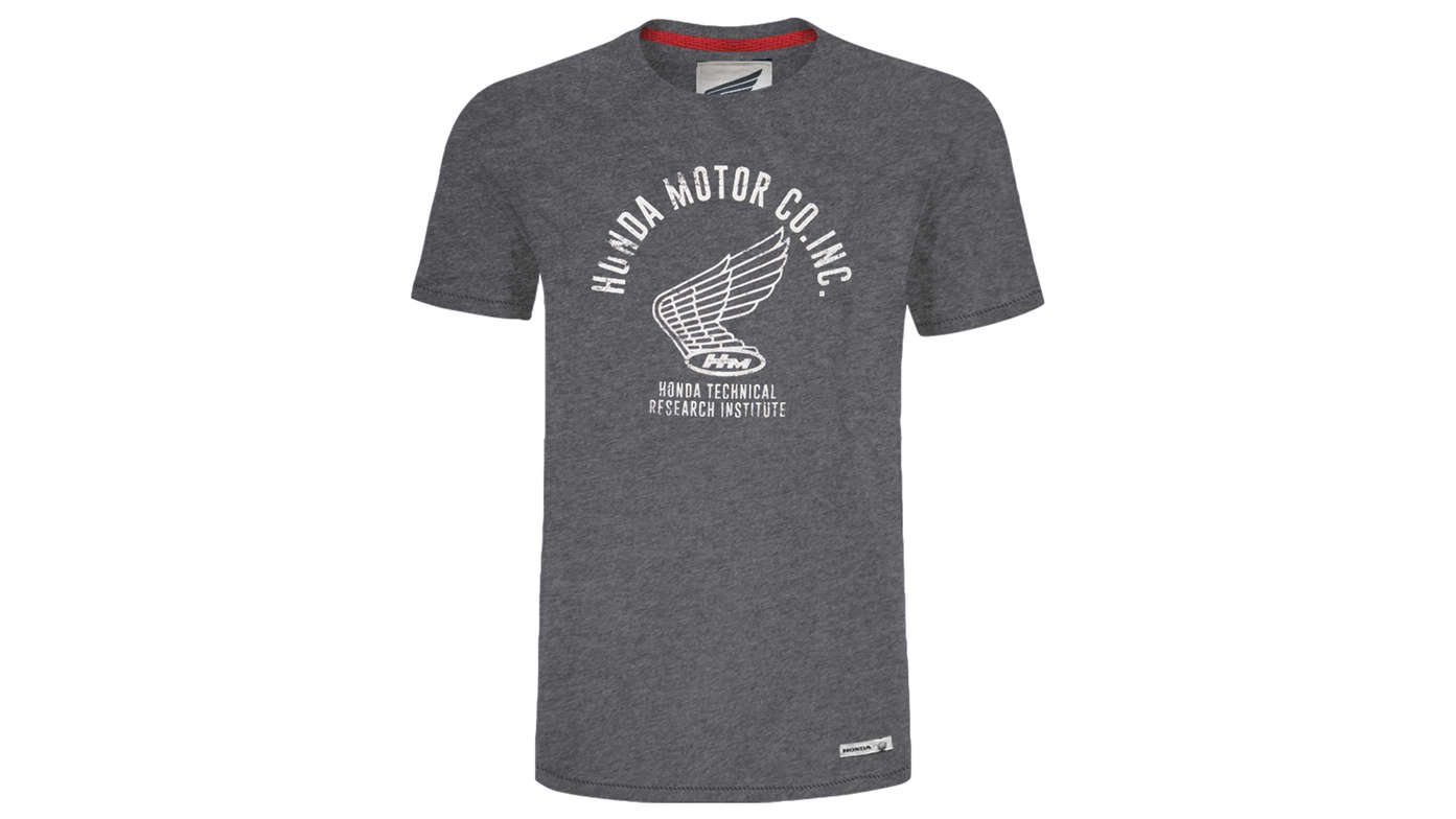 Grey vintage Honda t-shirt. 