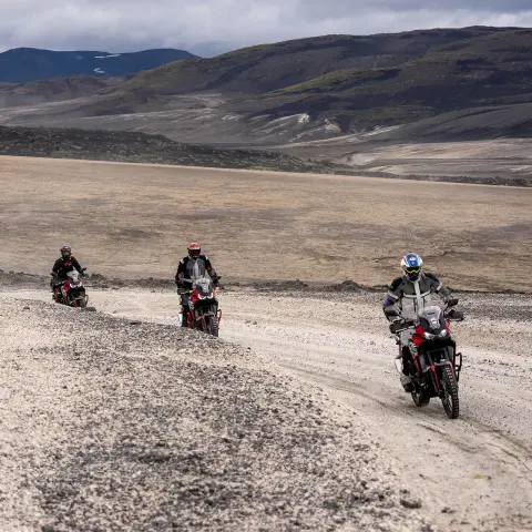 Riders on the roads.