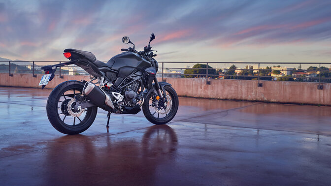 Honda CB300R static on location