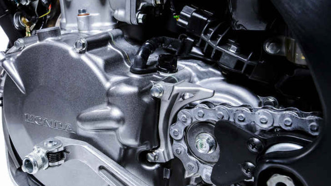 Montesa 4Ride zoom on engine