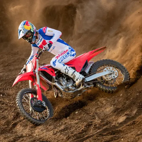 Honda CRF250R off road on circuit