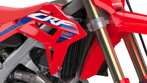 Honda CRF450R new graphics and HRC logo.