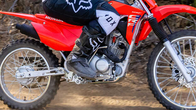 Honda CRF125F twin spar steel frame