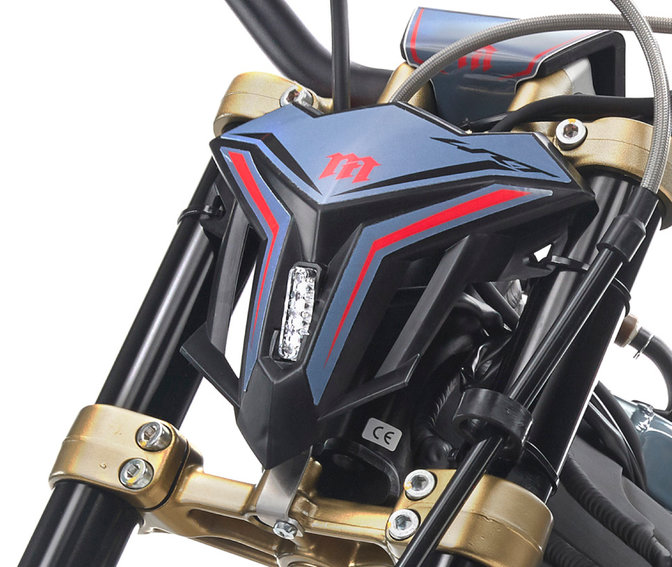 Montesa Cota 301RR zoom on front headlight