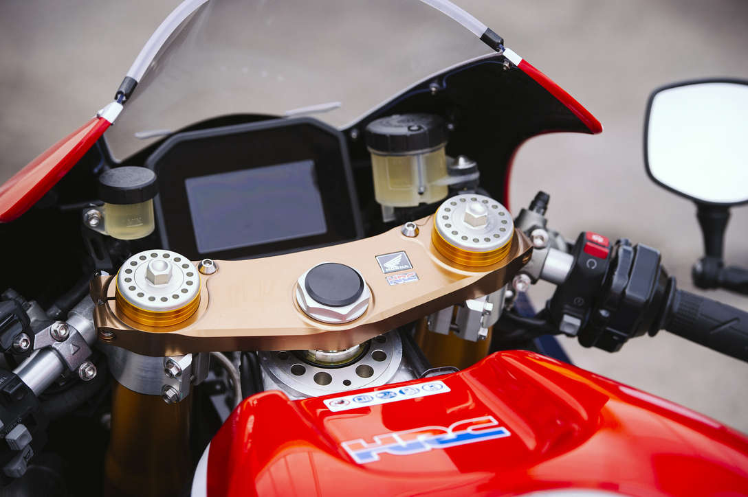 View of the new RC213V-S controls