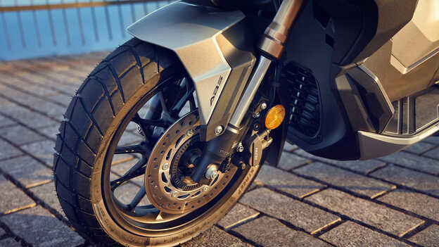 Honda ADV350 with Long Travel Suspension and Extended Ground Clearance
