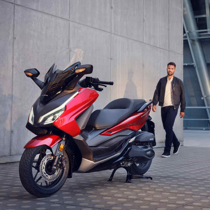 100 miles on my new Forza 350 (Left) next to a PCX 125 (Right) for scale. :  r/scooters