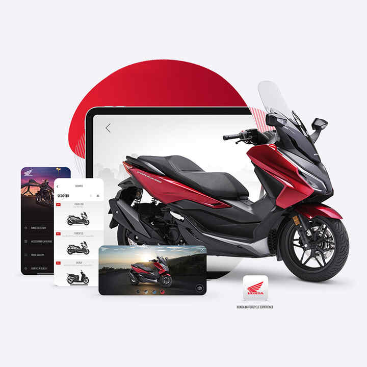 Honda Motorcycles Experience app with Forza 350