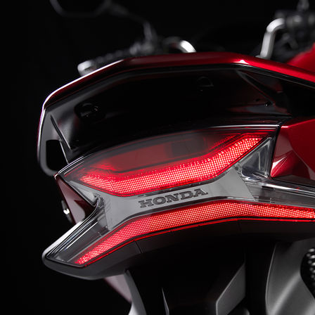 Close up of tail on Honda PCX125.