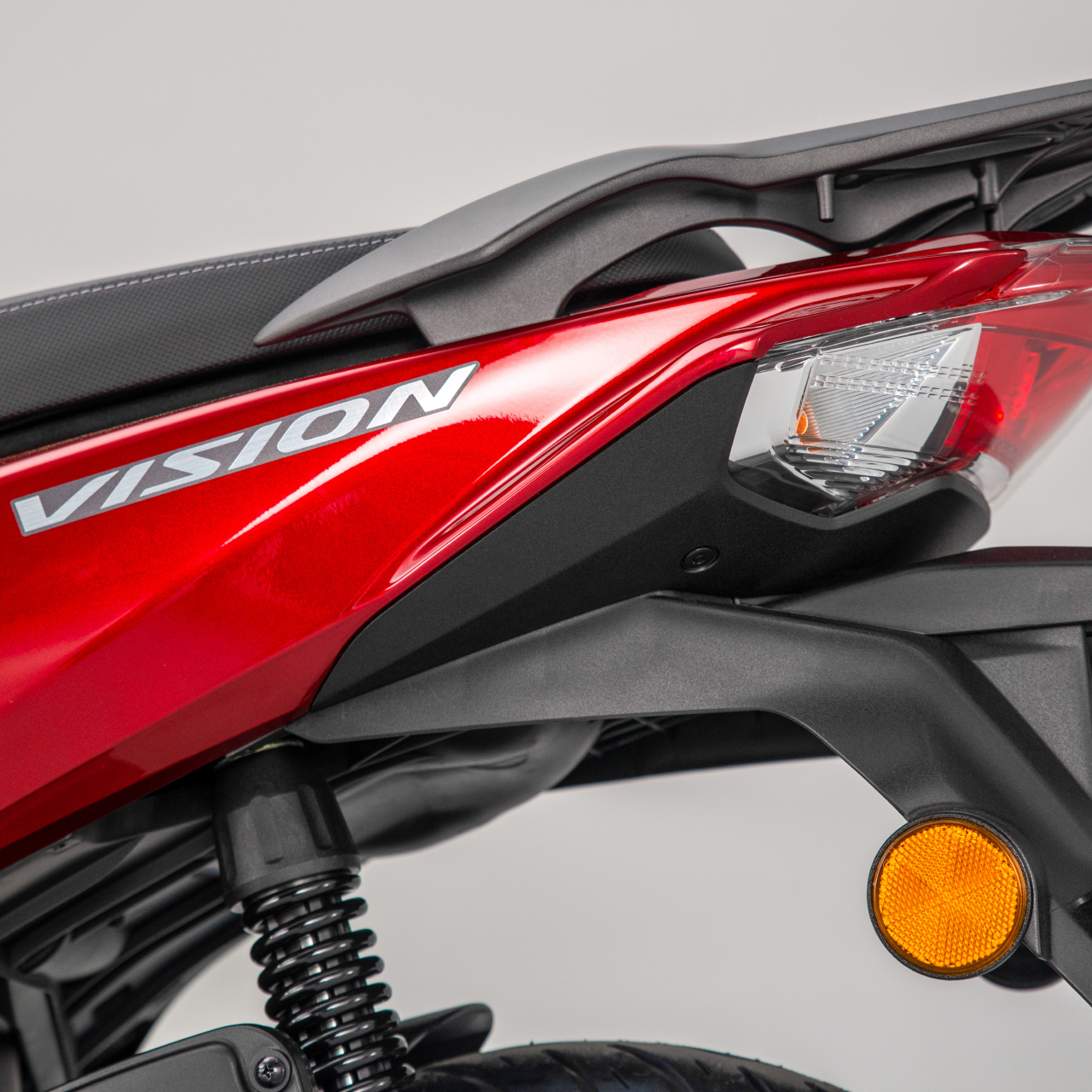 Vision 110 rear three quarter shot with logo
