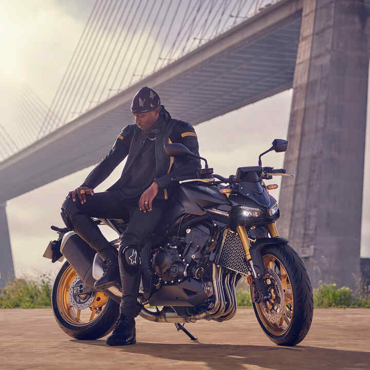 Bike infront of bridge