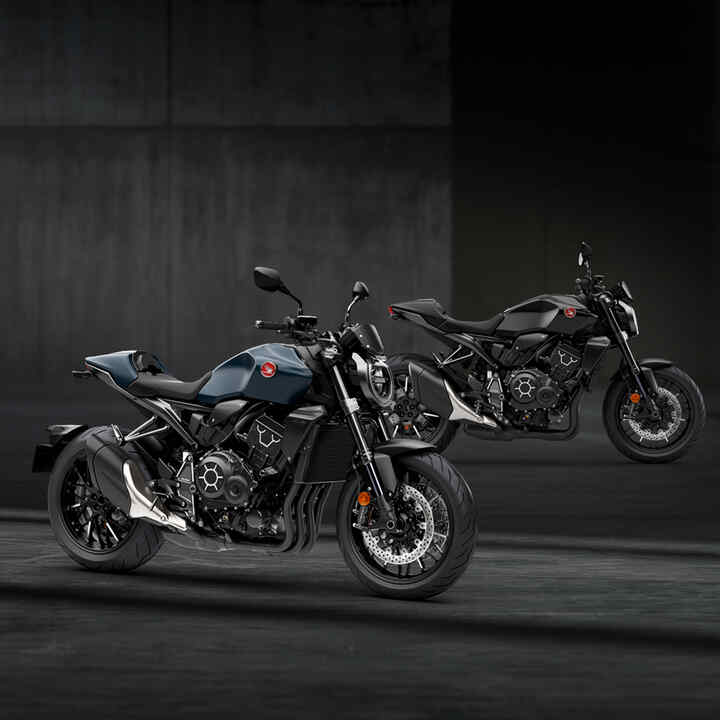 Honda CB1000R Black Edition and Mat Blue Jeans Metallic