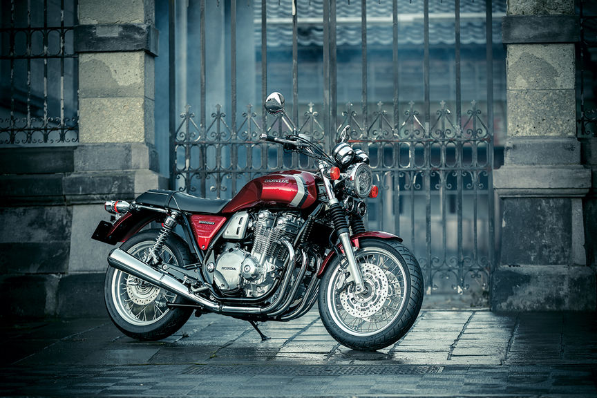 Side facing CB1100 EX.