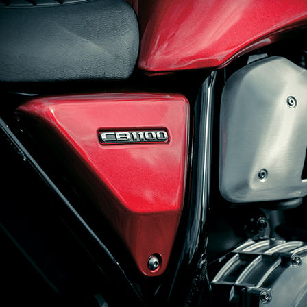 Close up shot of Honda CB1100EX side panel.