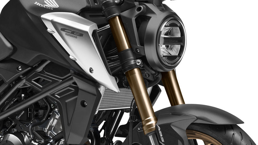 Honda CB125R, 41mm diameter Showa Separate Function front Fork Big Piston (SFF-BP)