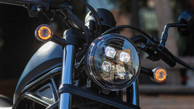 CMX500 Rebel front on shot showing full LED lighting