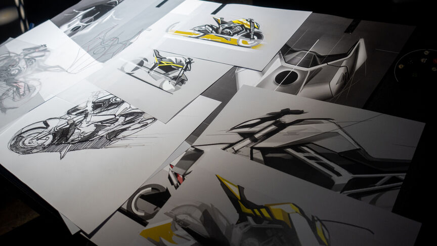 Honda Hornet concept sketches.