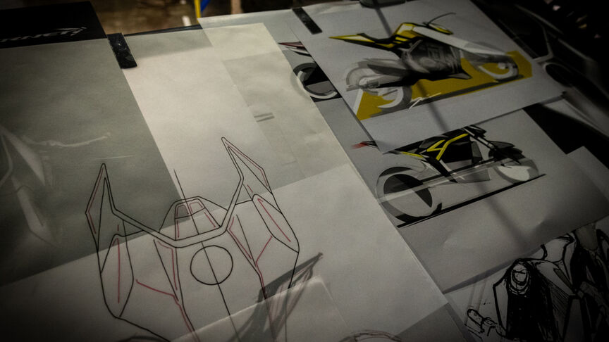 Honda Hornet concept sketches.