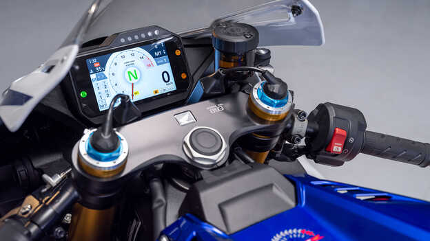 Close up of Honda CBR1000RR-R Fireblade Instrument panel