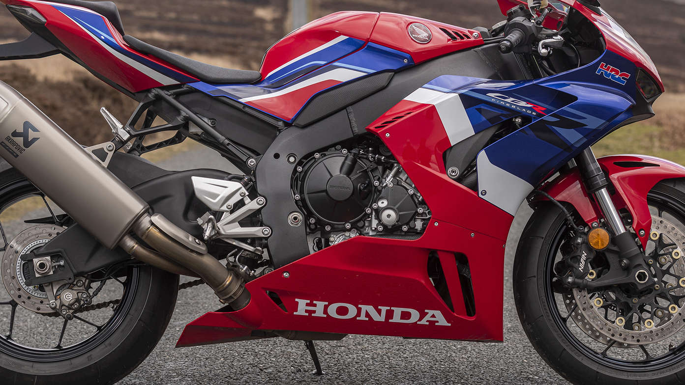 Honda CBR1000RR-R Fireblade focus on aluminium frame