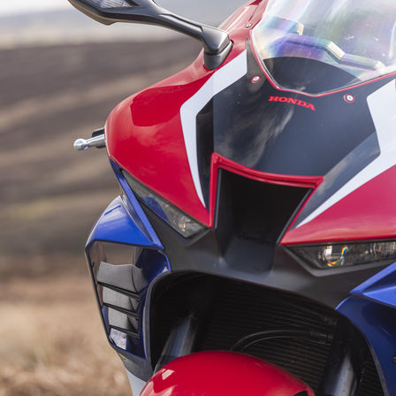 Honda CBR1000RR-R Fireblade front side focus on front bike