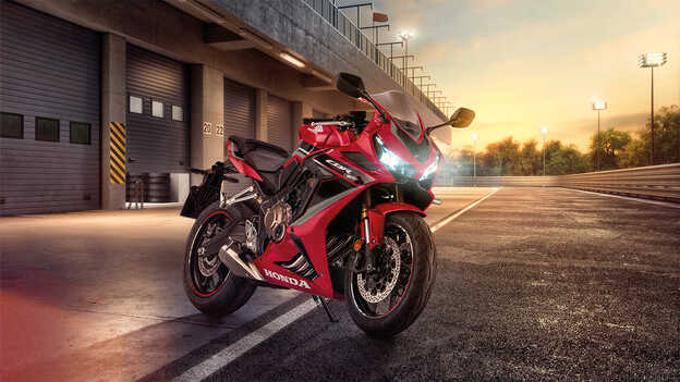 Honda CBR650R on track