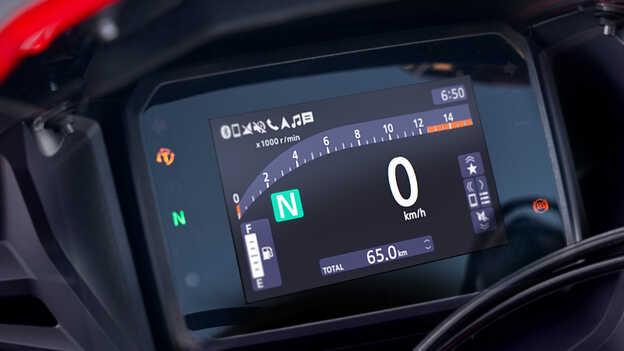 Honda CBR650R TFT Screen.