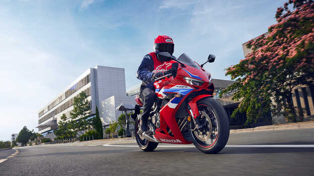 Honda CBR650R Inline Four-Cylinder Engine detail.