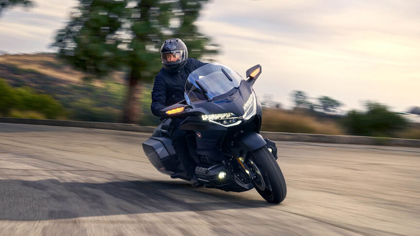 Side view of Honda GL1800 Gold Wing