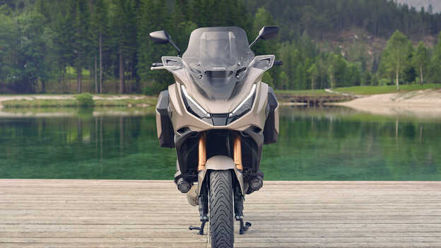 NT1100 front on shot showing new DRL and indicator