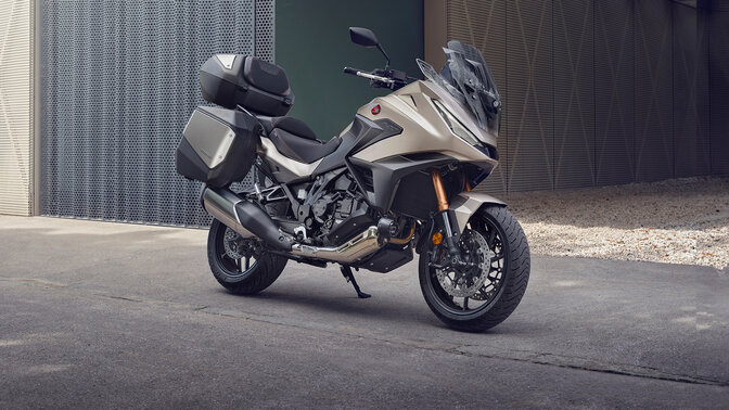 Overhead view of Honda NT1100.