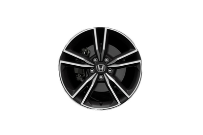 18" Two Tone Black and Grey Diamond Cut Alloys