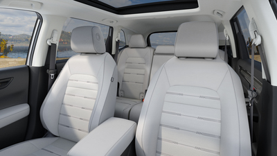 Grey Leather upholstery (sides/headrest are synthethic leather)