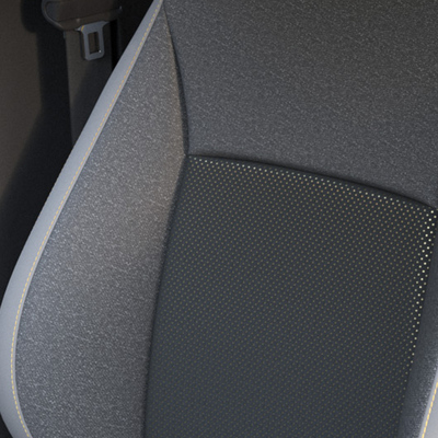 Half Synthetic Leather Grey