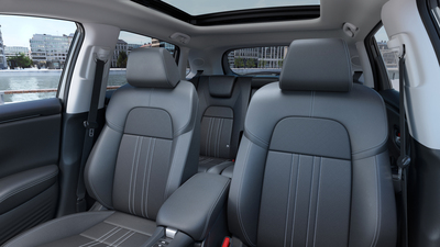 Genuine Leather Black  (sides/headrest are synthethic)