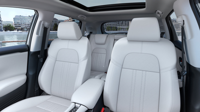 Genuine Leather White (sides/headrest are synthethic)