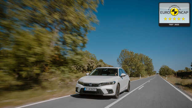 Five stars Euro NCAP 2022 - Civic Hybrid