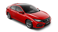 Front facing three quarter Honda Civic 5 Door