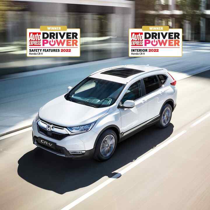 CR-V front three quarters aerial view